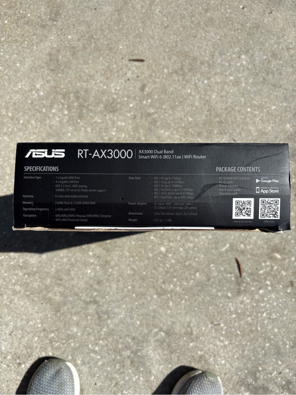 ASUS RT-AX3000 Dual-Band WiFi 6 Router - Black - Picture 4 of 4